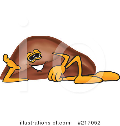 Royalty-Free (RF) Liver Mascot Clipart Illustration by Mascot Junction - Stock Sample #217052