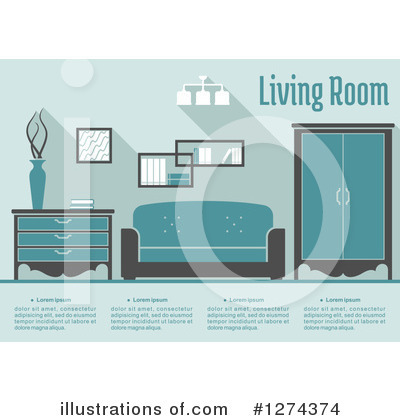 Royalty-Free (RF) Living Room Clipart Illustration by Vector Tradition SM - Stock Sample #1274374