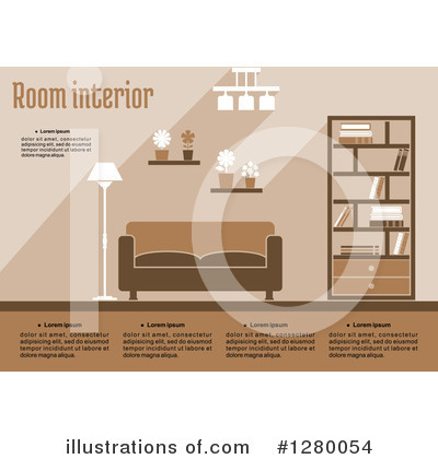 Royalty-Free (RF) Living Room Clipart Illustration by Vector Tradition SM - Stock Sample #1280054