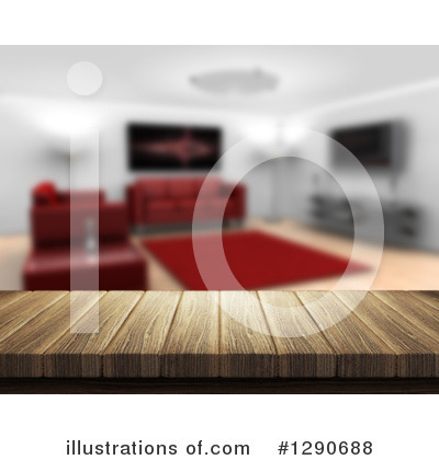 Royalty-Free (RF) Living Room Clipart Illustration by KJ Pargeter - Stock Sample #1290688