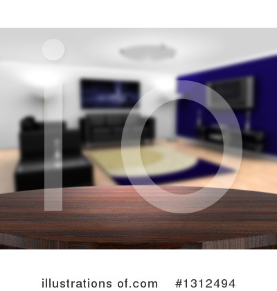 Royalty-Free (RF) Living Room Clipart Illustration by KJ Pargeter - Stock Sample #1312494