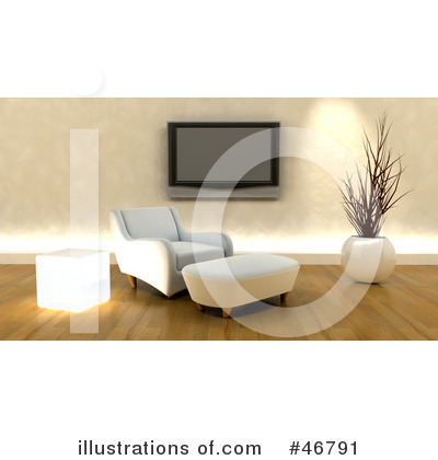 Royalty-Free (RF) Living Room Clipart Illustration by KJ Pargeter - Stock Sample #46791