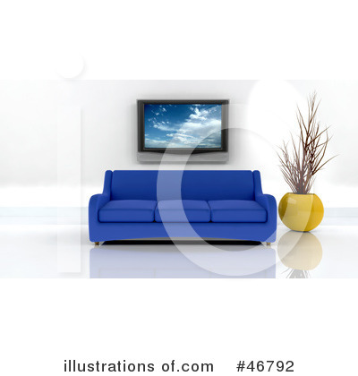 Royalty-Free (RF) Living Room Clipart Illustration by KJ Pargeter - Stock Sample #46792