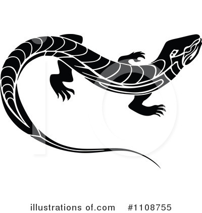 Royalty-Free (RF) Lizard Clipart Illustration by Vector Tradition SM - Stock Sample #1108755