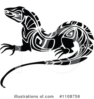 Royalty-Free (RF) Lizard Clipart Illustration by Vector Tradition SM - Stock Sample #1108756