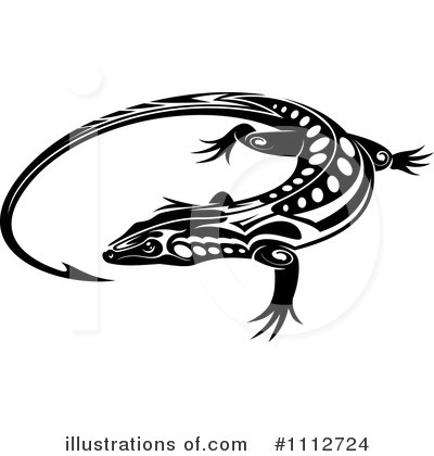 Royalty-Free (RF) Lizard Clipart Illustration by Vector Tradition SM - Stock Sample #1112724