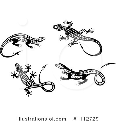 Royalty-Free (RF) Lizard Clipart Illustration by Vector Tradition SM - Stock Sample #1112729