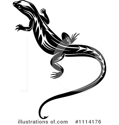 Lizard Clipart #1112727 - Illustration by Vector Tradition SM