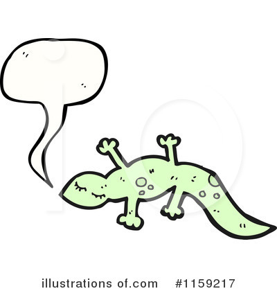 Royalty-Free (RF) Lizard Clipart Illustration by lineartestpilot - Stock Sample #1159217