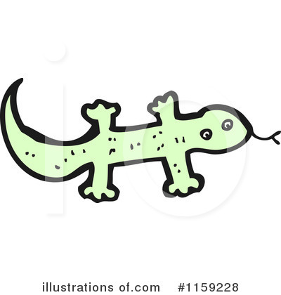 Royalty-Free (RF) Lizard Clipart Illustration by lineartestpilot - Stock Sample #1159228