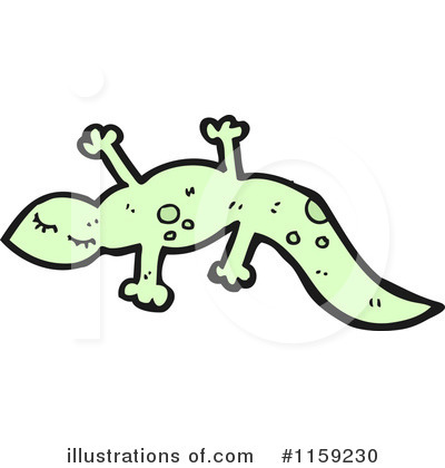 Royalty-Free (RF) Lizard Clipart Illustration by lineartestpilot - Stock Sample #1159230