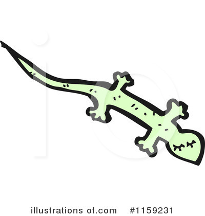Royalty-Free (RF) Lizard Clipart Illustration by lineartestpilot - Stock Sample #1159231