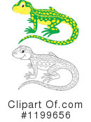 Lizard Clipart #1199656 by Alex Bannykh