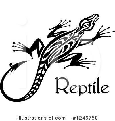 Royalty-Free (RF) Lizard Clipart Illustration by Vector Tradition SM - Stock Sample #1246750