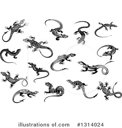 Iguana Clipart #1314024 by Vector Tradition SM