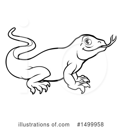 Royalty-Free (RF) Lizard Clipart Illustration by AtStockIllustration - Stock Sample #1499958