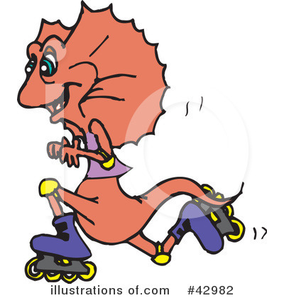 Frill Lizard Clipart #42982 by Dennis Holmes Designs