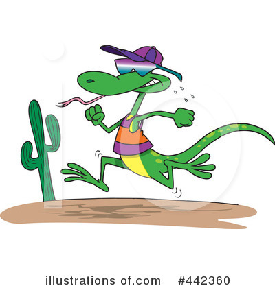 Royalty-Free (RF) Lizard Clipart Illustration by toonaday - Stock Sample #442360