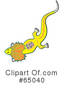 Lizard Clipart #65040 by Dennis Holmes Designs