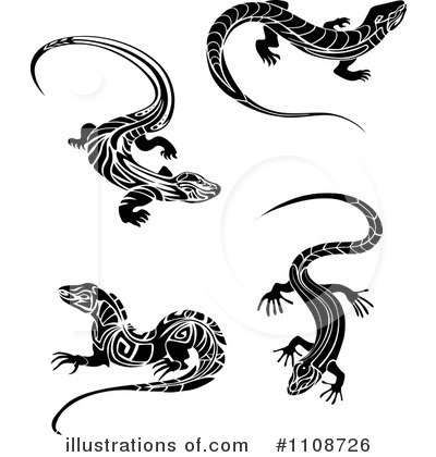Royalty-Free (RF) Lizards Clipart Illustration by Vector Tradition SM - Stock Sample #1108726
