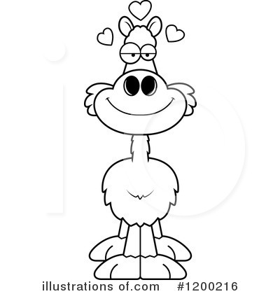 Royalty-Free (RF) Llama Clipart Illustration by Cory Thoman - Stock Sample #1200216