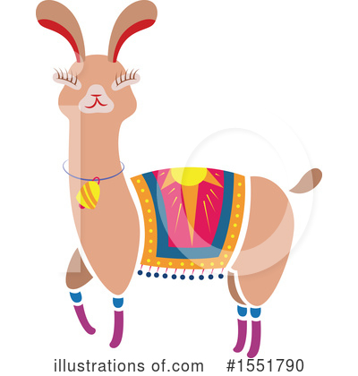 Llama Clipart #1551790 by Cherie Reve