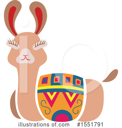 Royalty-Free (RF) Llama Clipart Illustration by Cherie Reve - Stock Sample #1551791