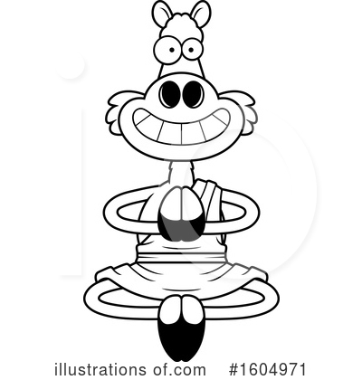 Royalty-Free (RF) Llama Clipart Illustration by Cory Thoman - Stock Sample #1604971