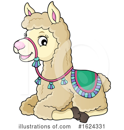 Royalty-Free (RF) Llama Clipart Illustration by visekart - Stock Sample #1624331