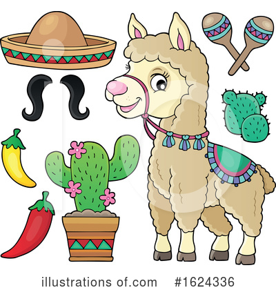 Royalty-Free (RF) Llama Clipart Illustration by visekart - Stock Sample #1624336