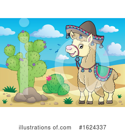 Royalty-Free (RF) Llama Clipart Illustration by visekart - Stock Sample #1624337