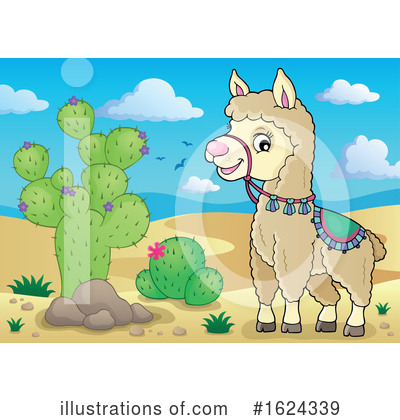 Royalty-Free (RF) Llama Clipart Illustration by visekart - Stock Sample #1624339