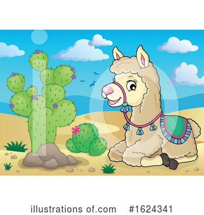 Royalty-Free (RF) Llama Clipart Illustration by visekart - Stock Sample #1624341