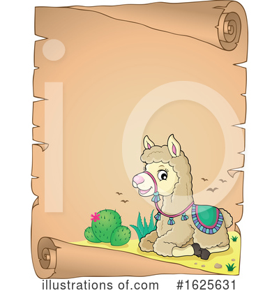 Royalty-Free (RF) Llama Clipart Illustration by visekart - Stock Sample #1625631