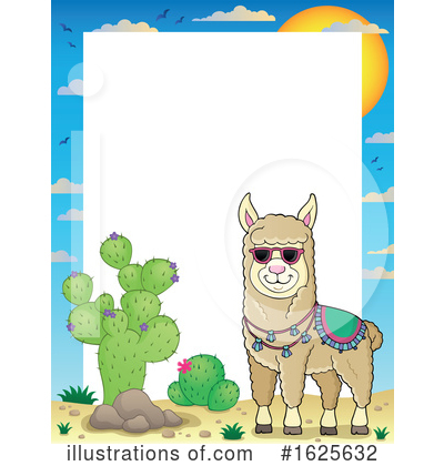 Royalty-Free (RF) Llama Clipart Illustration by visekart - Stock Sample #1625632