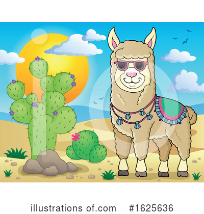 Royalty-Free (RF) Llama Clipart Illustration by visekart - Stock Sample #1625636