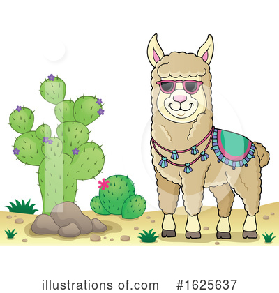 Royalty-Free (RF) Llama Clipart Illustration by visekart - Stock Sample #1625637