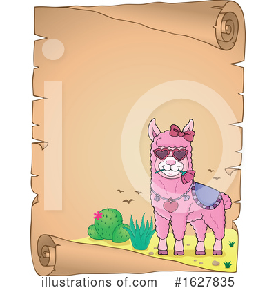 Royalty-Free (RF) Llama Clipart Illustration by visekart - Stock Sample #1627835