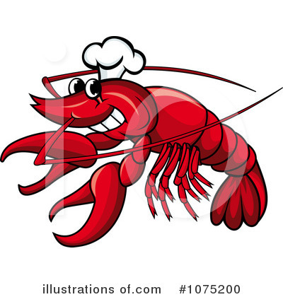 Royalty-Free (RF) Lobster Clipart Illustration by Vector Tradition SM - Stock Sample #1075200
