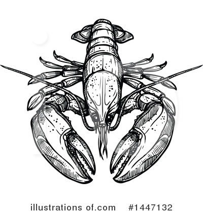 Royalty-Free (RF) Lobster Clipart Illustration by Vector Tradition SM - Stock Sample #1447132