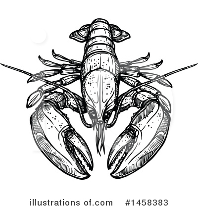 Royalty-Free (RF) Lobster Clipart Illustration by Vector Tradition SM - Stock Sample #1458383