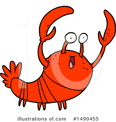 Royalty-Free (RF) Lobster Clipart Illustration by lineartestpilot - Stock Sample #1490455