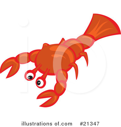 Royalty-Free (RF) Lobster Clipart Illustration by Paulo Resende - Stock Sample #21347