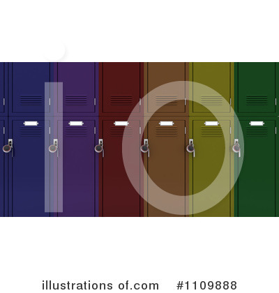 Lockers Clipart #1109888 by KJ Pargeter