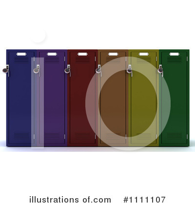 Royalty-Free (RF) Lockers Clipart Illustration by KJ Pargeter - Stock Sample #1111107