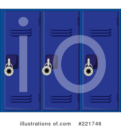 Royalty-Free (RF) Lockers Clipart Illustration by Pams Clipart - Stock Sample #221746