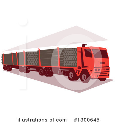 Trucking Clipart #1300645 by patrimonio