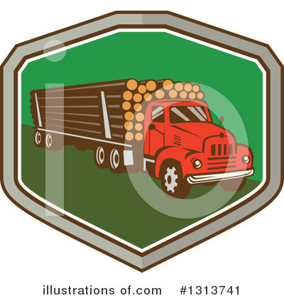 Big Rig Clipart #1313741 by patrimonio