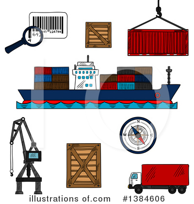 Royalty-Free (RF) Logistics Clipart Illustration by Vector Tradition SM - Stock Sample #1384606