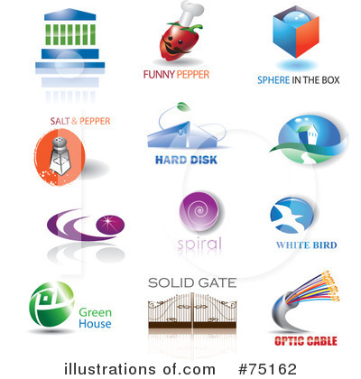 Royalty-Free (RF) Logos Clipart Illustration by Eugene - Stock Sample #75162